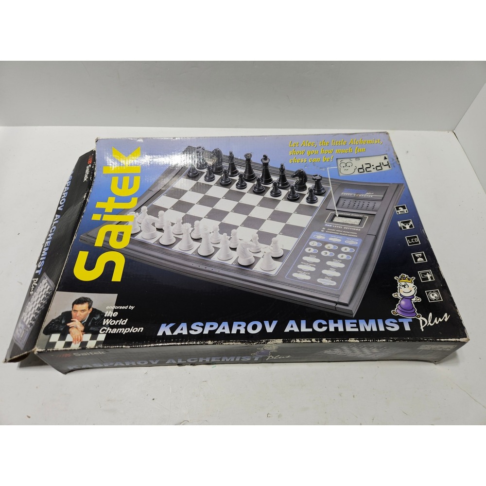 Saitek Kasparov Alchemist Plus Electronic Chess Computer K01 Animated Complete